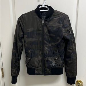 Guess Camouflage Bomber Jacket | Size XS